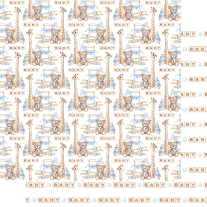 Oh, Baby Boy! 12 x 12 Scrapbook Paper & Embellishment Kit by SSC Designs - 3 Kits