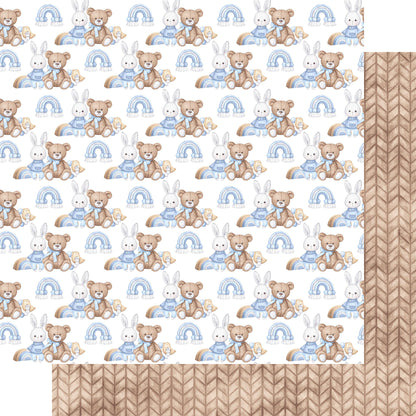 Oh, Baby Boy! Collection Little Dreamer 12 x 12 Double-Sided Scrapbook Paper by SSC Designs - 15 Pack