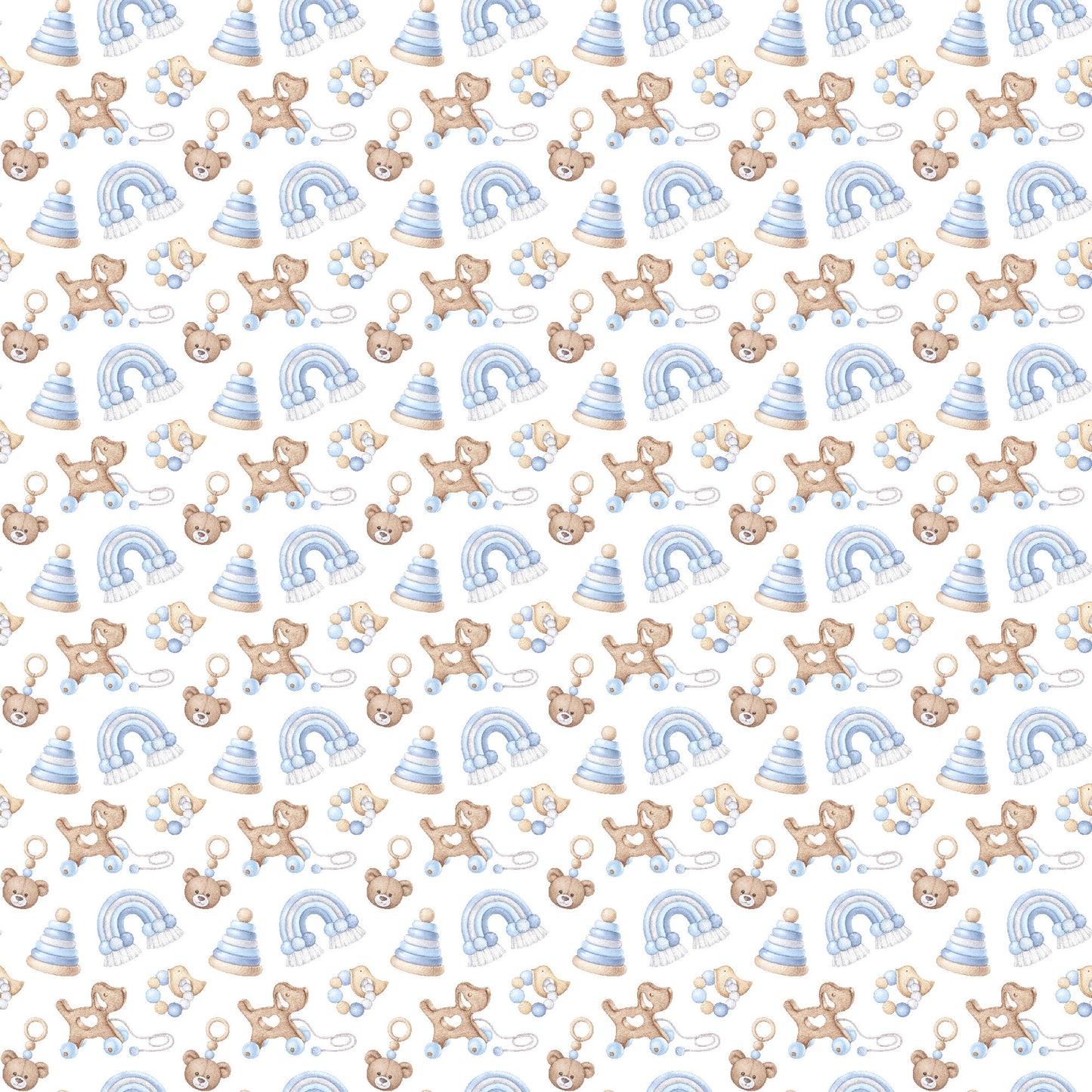 Oh, Baby Boy! Collection Precious Memories 12 x 12 Double-Sided Scrapbook Paper by SSC Designs - 15 Pack