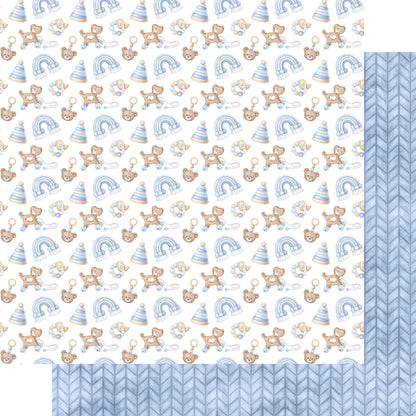 Oh, Baby Boy! 12 x 12 Scrapbook Paper & Embellishment Kit by SSC Designs - 3 Kits