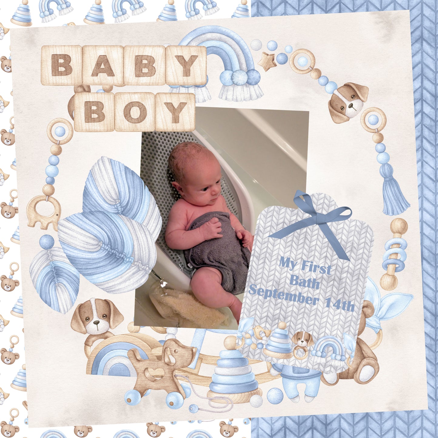 Oh, Baby Boy! Collection Laser Cut Scrapbook Ephemera Embellishments by SSC Designs - 3 Packs