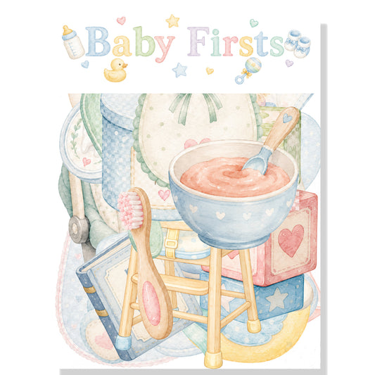 Baby Firsts Collection Laser Cut Scrapbook Ephemera Embellishments by SSC Designs - 3 Packs