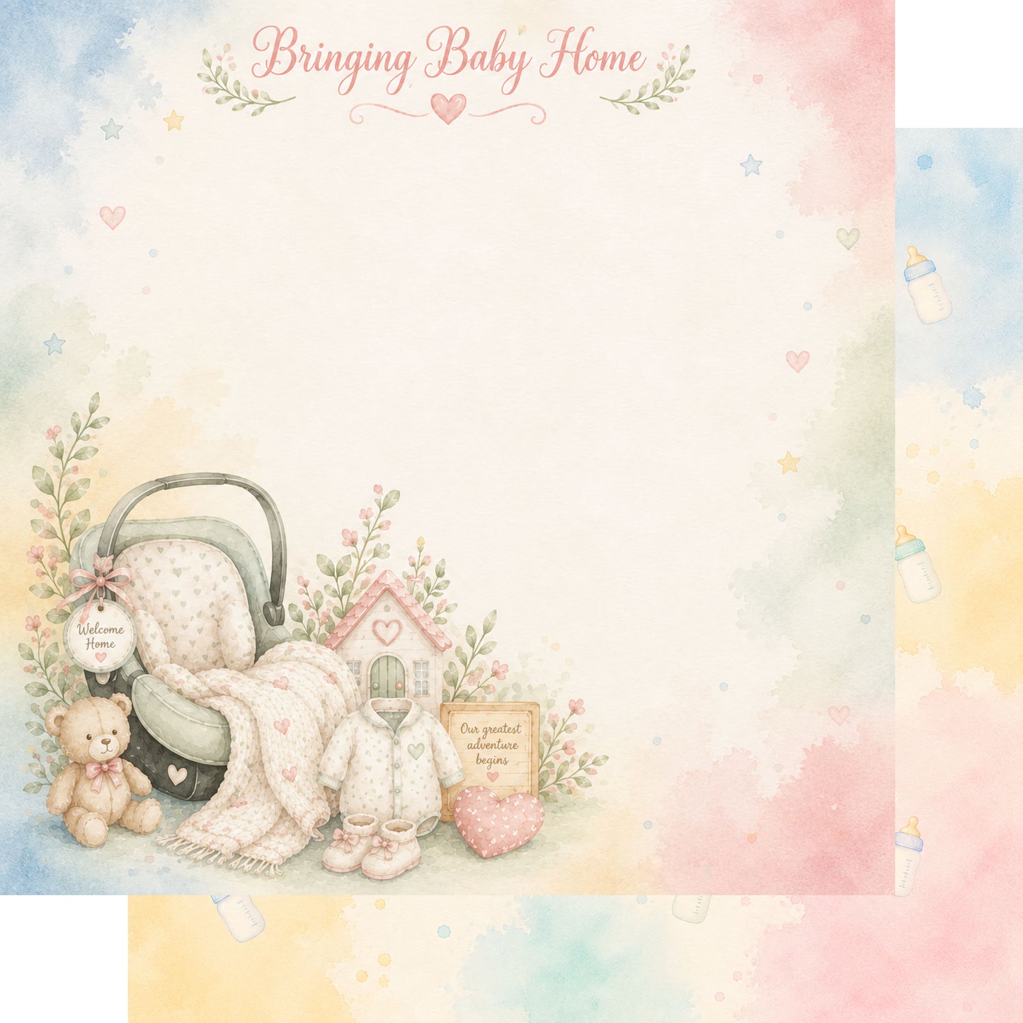 Baby Firsts 12 x 12 Scrapbook Paper & Embellishment Kit by SSC Designs - 3 Kits