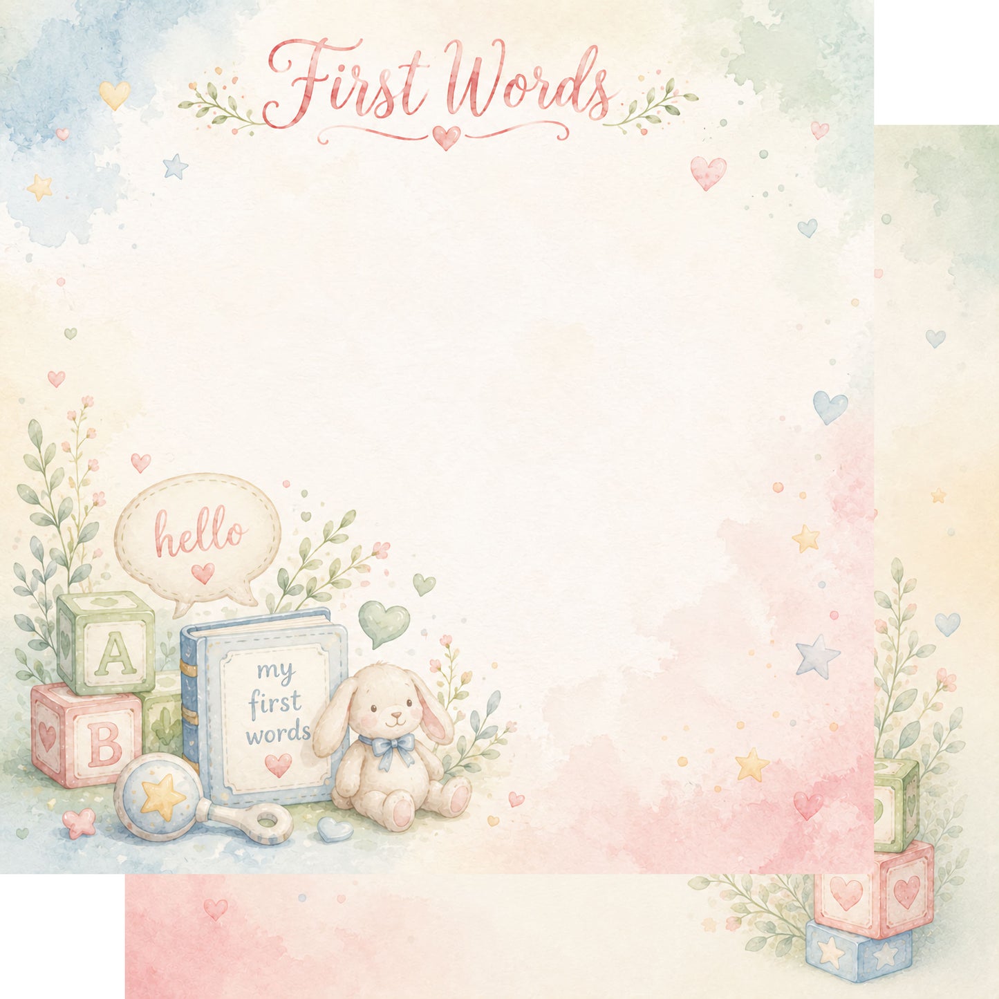 Baby Firsts 12 x 12 Scrapbook Paper & Embellishment Kit by SSC Designs - 3 Kits
