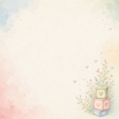 Baby Firsts Collection Baby's First Words 12 x 12 Double-Sided Scrapbook Paper by SSC Designs - 15 Pack