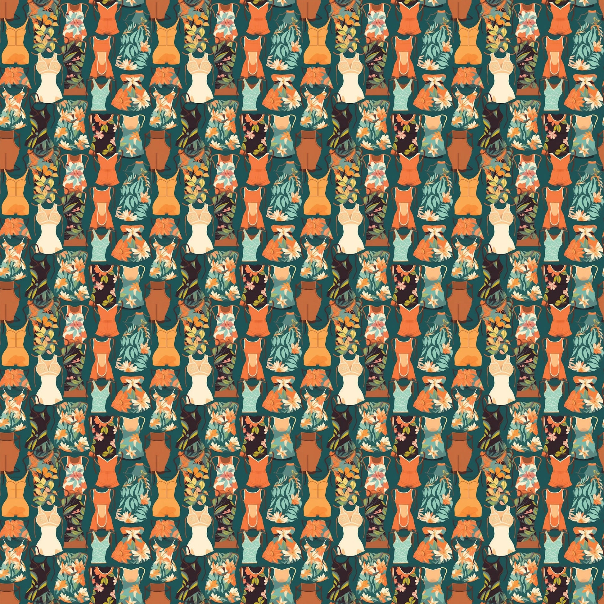Beach Party Collection Beach Chairs 12 x 12 Double-Sided Scrapbook Paper by SSC Designs