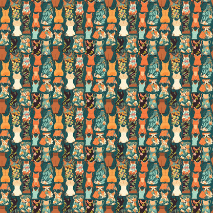 Beach Party Collection Beach Chairs 12 x 12 Double-Sided Scrapbook Paper by SSC Designs