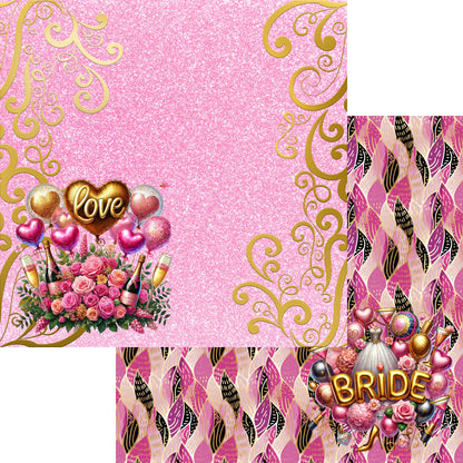 Bachelorette Party 12 x 12 Scrapbook Paper & Embellishment Kit by SSC Designs - 3 Kits