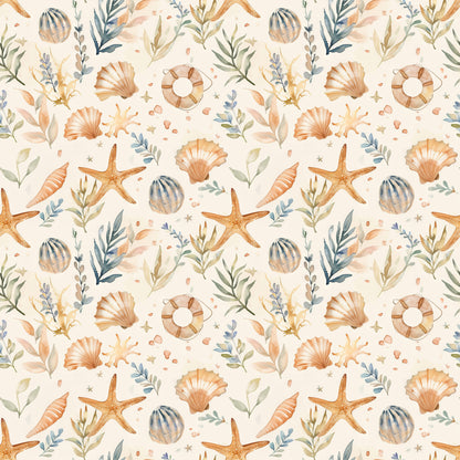 Beach Dreams Collection Sandcastles 12 x 12 Double-Sided Scrapbook Paper by SSC Designs - 15 Pack