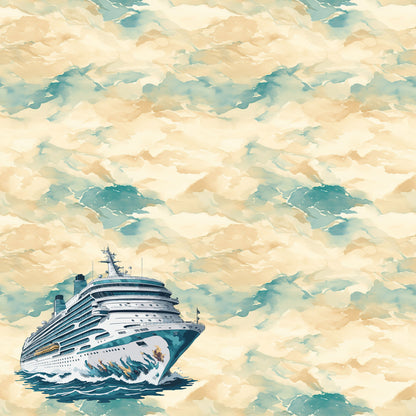 Beach Dreams Collection Cruising 12 x 12 Double-Sided Scrapbook Paper by SSC Designs - 15 Pack