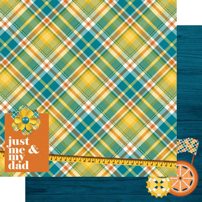 Best Dad Ever Collection Just Me & My Dad 12 x 12 Double-Sided Scrapbook Paper by SSC Designs - 15 Pack