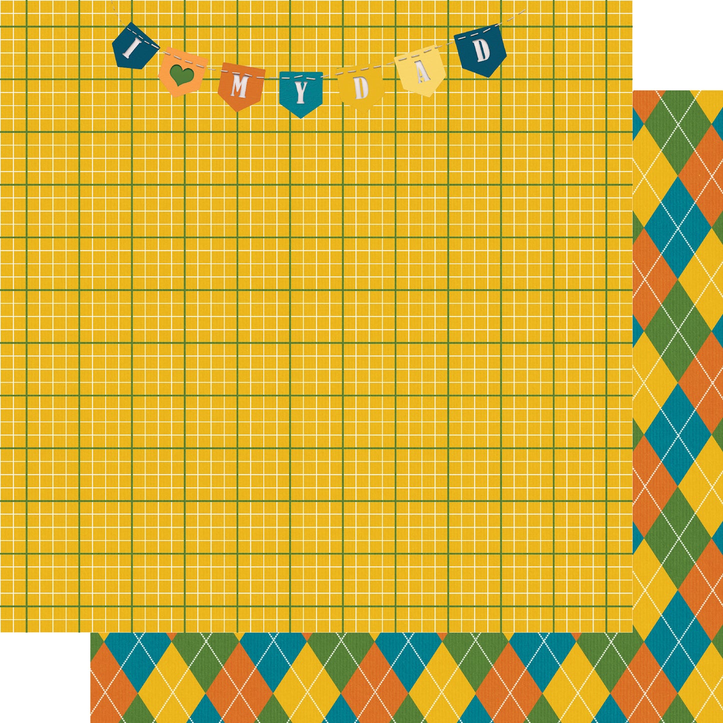 Best Dad Ever Collection I Love My Dad 12 x 12 Double-Sided Scrapbook Paper by SSC Designs - 15 Pack