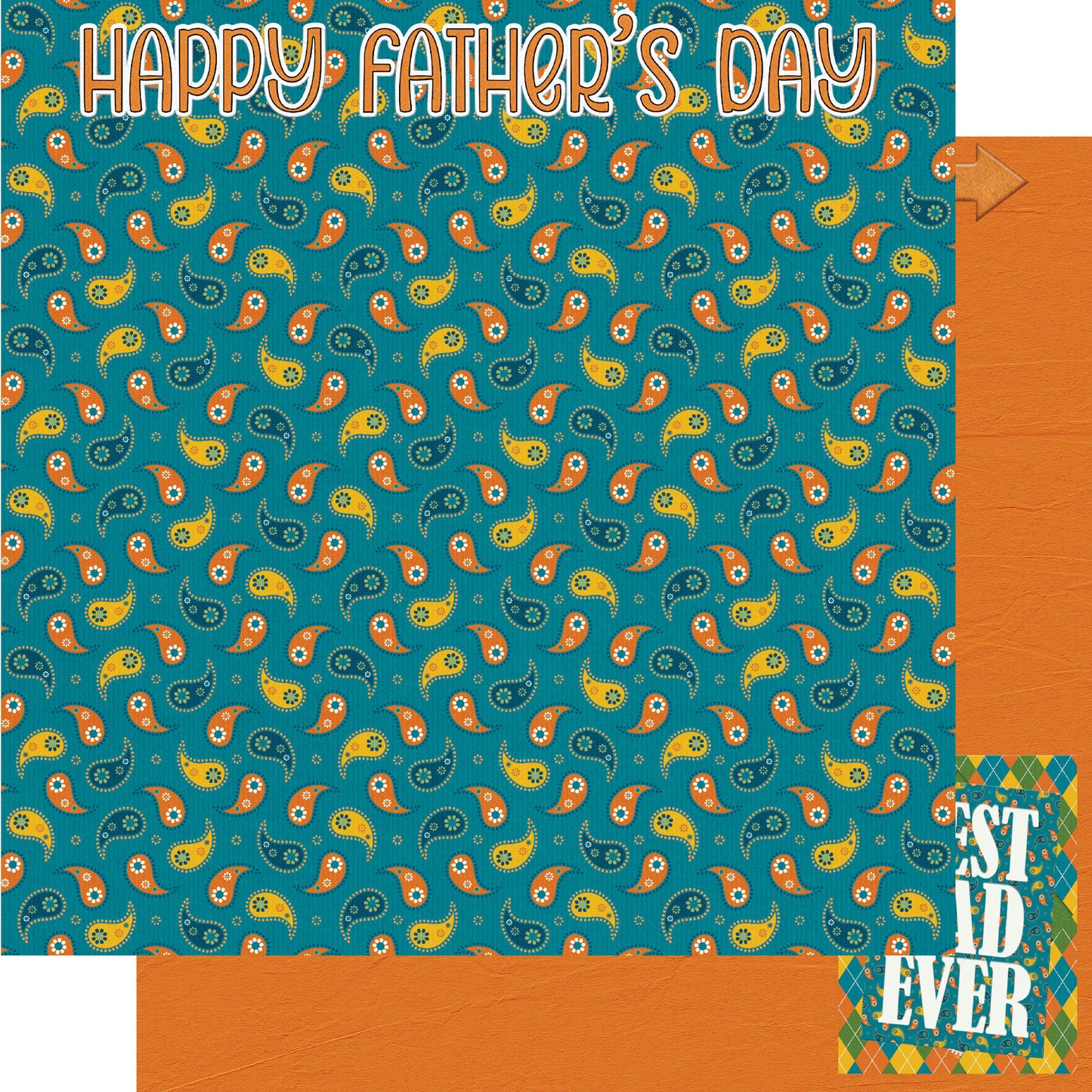 Best Dad Ever Collection Happy Father's Day 12 x 12 Double-Sided Scrapbook Paper by SSC Designs - 15 Pack