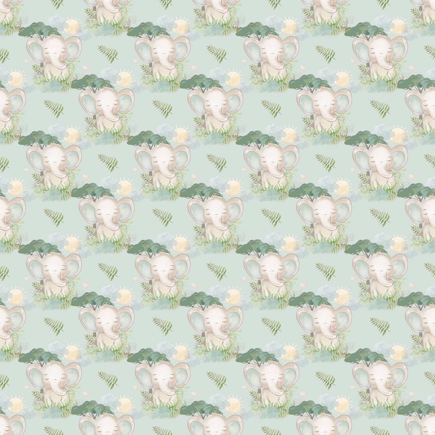 Baby Elephants Collection Cutie Pie 12 x 12 Double-Sided Scrapbook Paper - 15 Pack