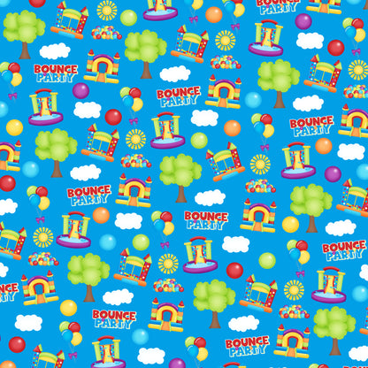Bounce House Collection Bounce Party 12 x 12 Double-Sided Scrapbook Paper - 15 Pack