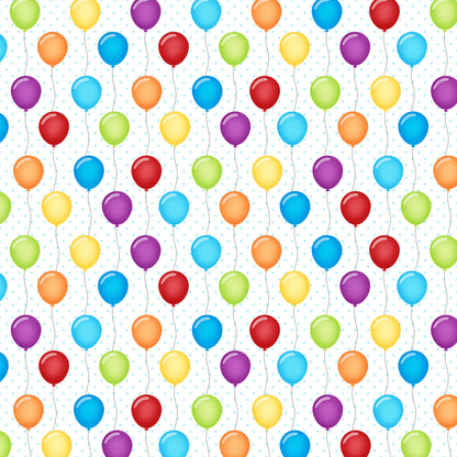 Bounce House Collection Bounce House & Balloons 12 x 12 Double-Sided Scrapbook Paper - 15 Pack