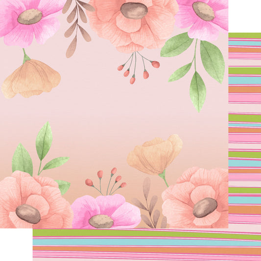 Best Mom Ever Collection Garden Of Gratitude 12 x 12 Double-Sided Scrapbook Paper by SSC Designs - 15 Pack