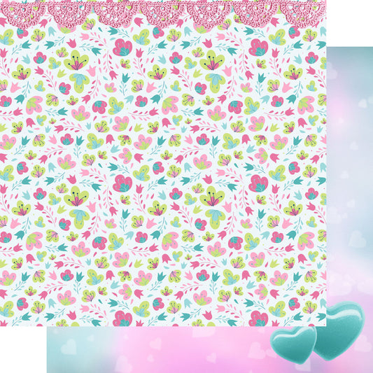 Best Mom Ever Collection Unconditional Love 12 x 12 Double-Sided Scrapbook Paper by SSC Designs - 15 Pack