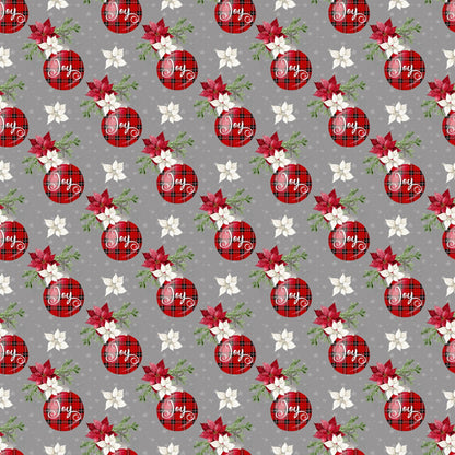 Buffalo Plaid Christmas Mini Collection Joy 12 x 12 Double-Sided Scrapbook Paper by SSC Designs
