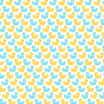 Bathtub Time Boy Collection Rubber Duckies 12 x 12 Double-Sided Scrapbook Paper - 15 Pack