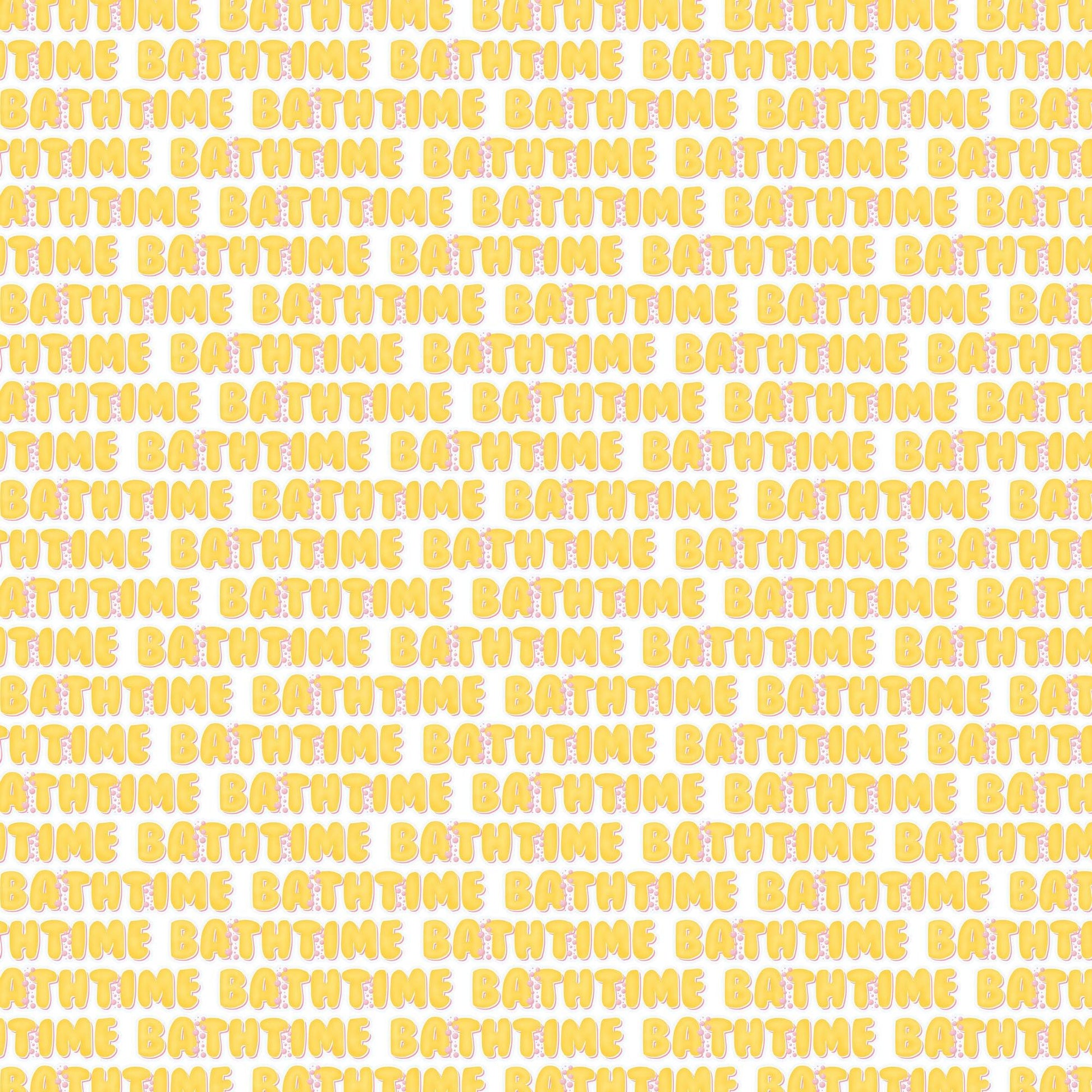 Bathtub Time Girl Collection Bath Time 12 x 12 Double-Sided Scrapbook Paper by SSC Designs