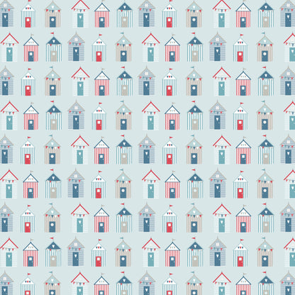 By The Sea Collection Beach Hut 12 x 12 Double-Sided Scrapbook Paper by SSC Designs
