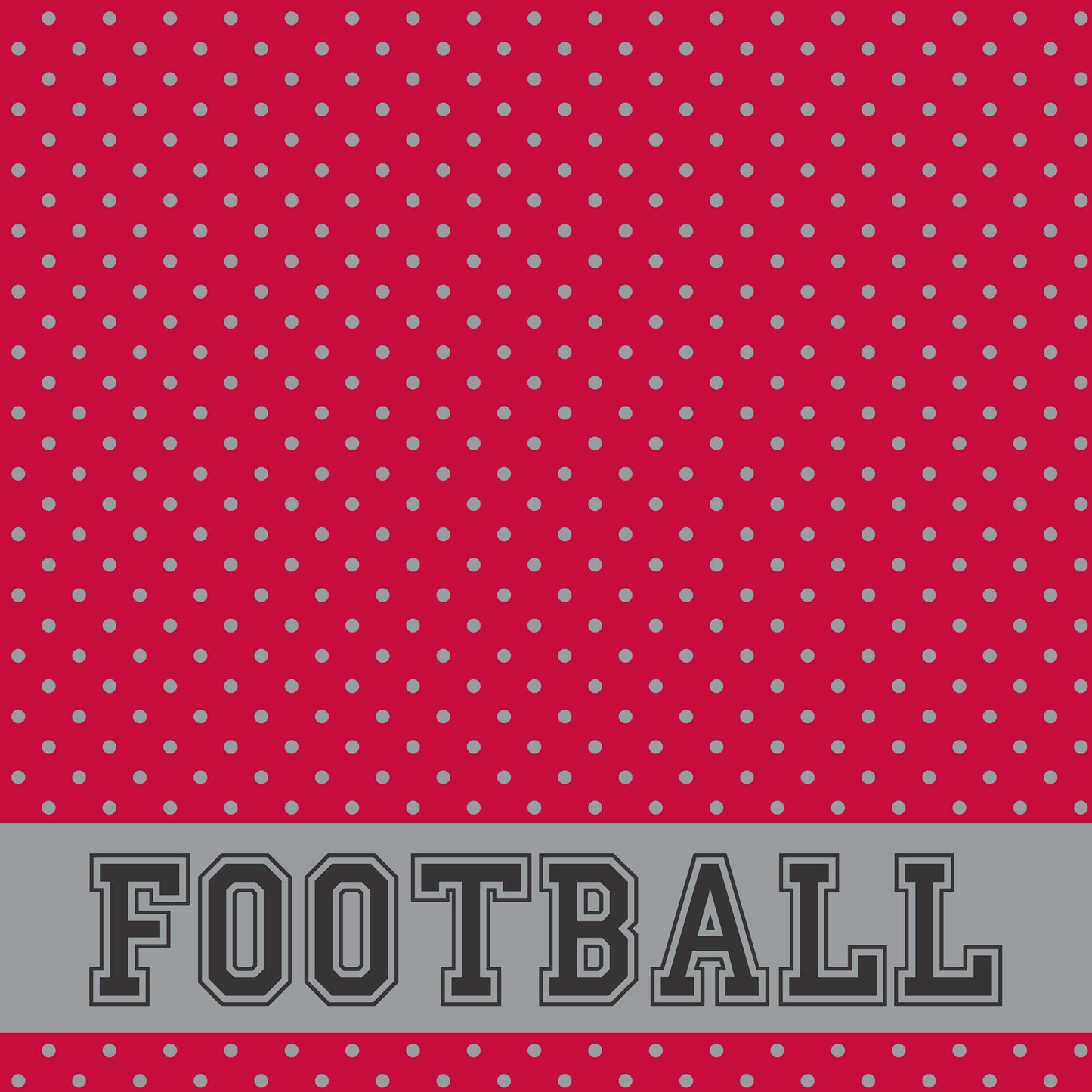 Football Collection Buckeyes Football 12 x 12 Double-Sided Scrapbook Paper by SSC Designs