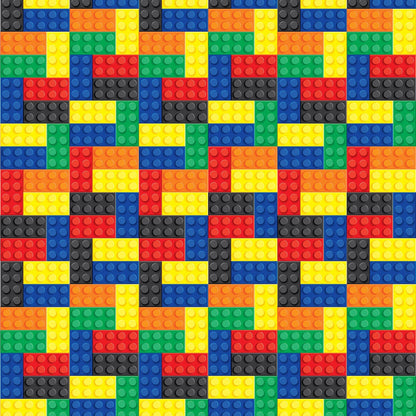 The Building Blocks Collection Multi-Color Blocks 12 x 12 Double-Sided Scrapbook Paper by SSC Designs