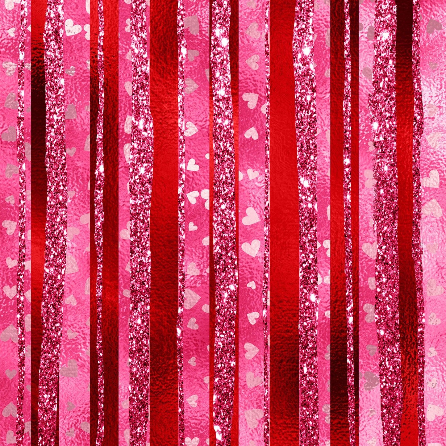 Be Mine Valentine Collection Love, Love, Love 12 x 12 Double-Sided Scrapbook Paper by SSC Designs