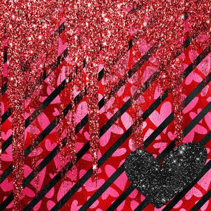 Be Mine Valentine Collection Sassy Stripes 12 x 12 Double-Sided Scrapbook Paper by SSC Designs