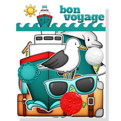 Bon Voyage Collection Laser Cut Scrapbook Ephemera Embellishments by SSC Designs - 3 Packs