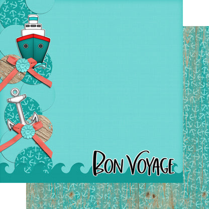 Bon Voyage Collection Bon Voyage 12 x 12 Double-Sided Scrapbook Paper by SSC Designs - 15 Pack