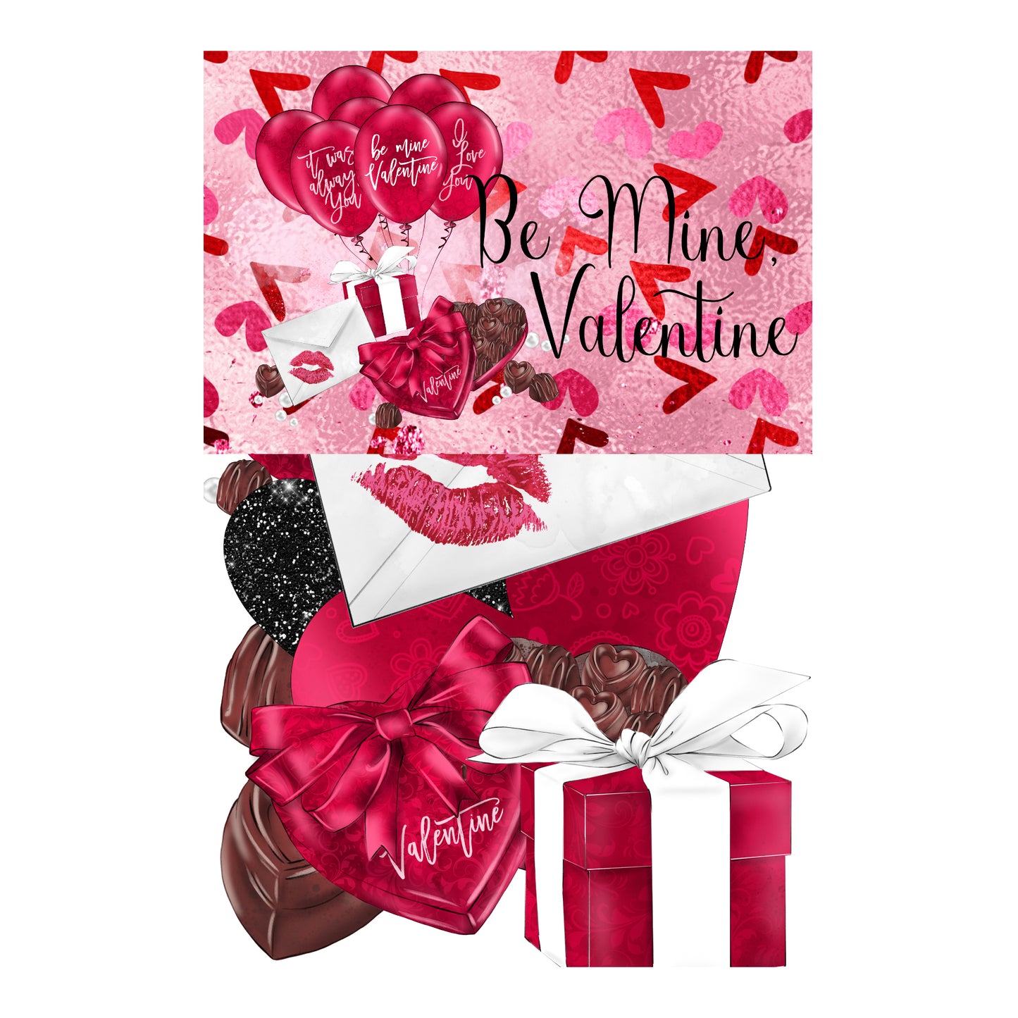 Be Mine, Valentine 12 x 12 Scrapbook Paper Pack & Embellishment Kit - 3 Kits