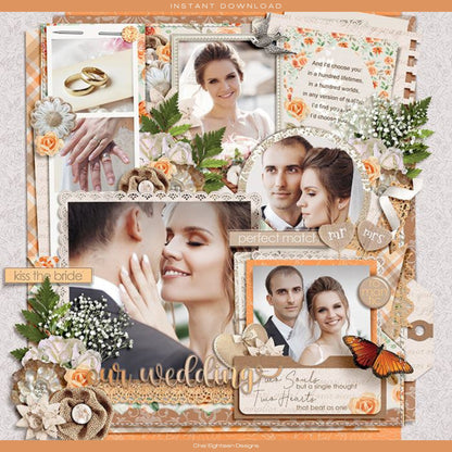 Now & Forever Collection Laser Cut Scrapbook Ephemera Embellishments by SSC Designs - 3 Packs