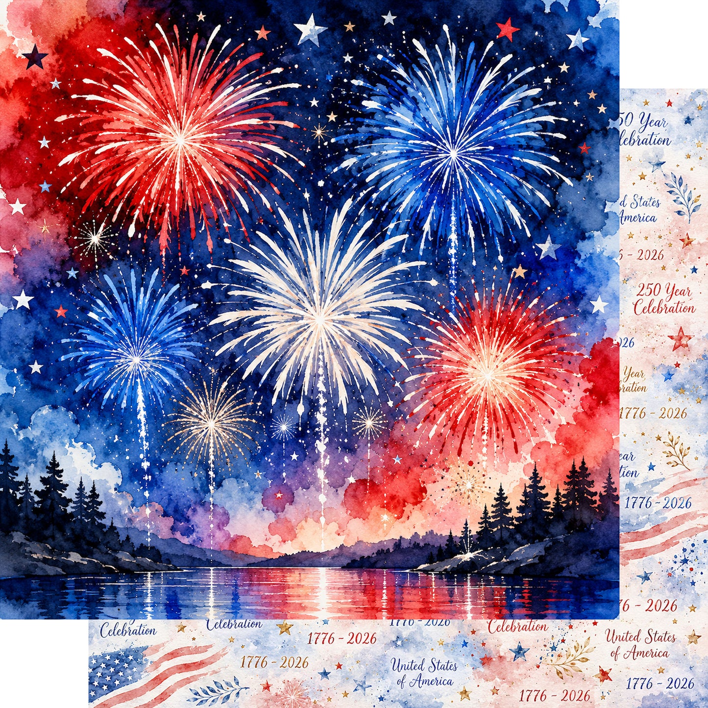Celebrate America 12 x 12 Scrapbook Paper & Embellishment Kit by SSC Designs - 3 Kits
