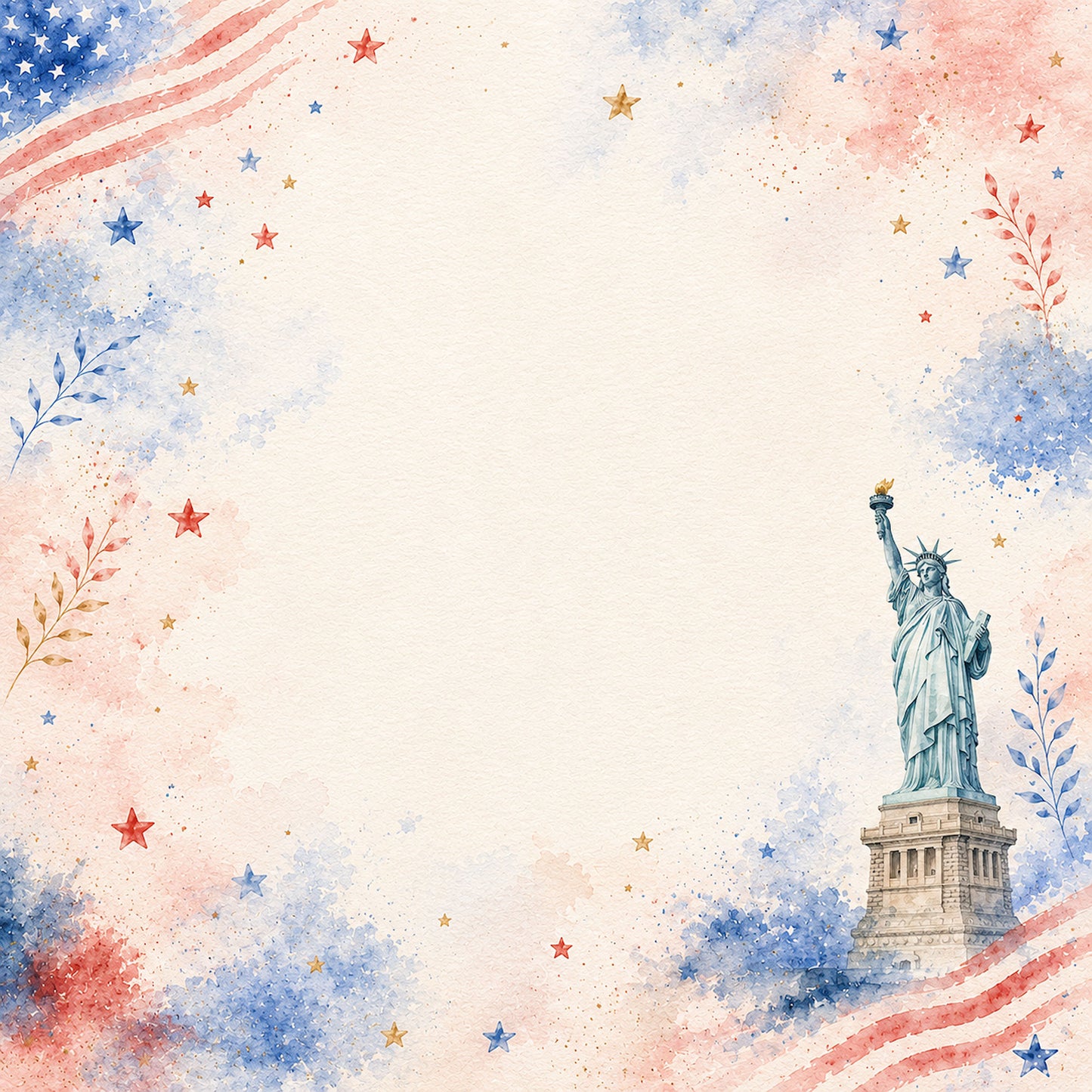 Celebrate America Collection Landmarks of Liberty 12 x 12 Double-Sided Scrapbook Paper by SSC Designs - 15 Pack