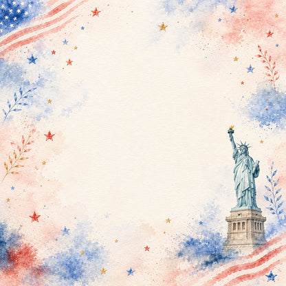 Celebrate America Collection Landmarks of Liberty 12 x 12 Double-Sided Scrapbook Paper by SSC Designs - 15 Pack
