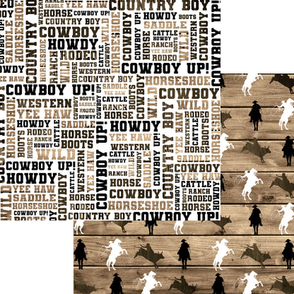 Cowboys 12 x 12 Scrapbook Paper Pack & Embellishment Kit - 3 Kits