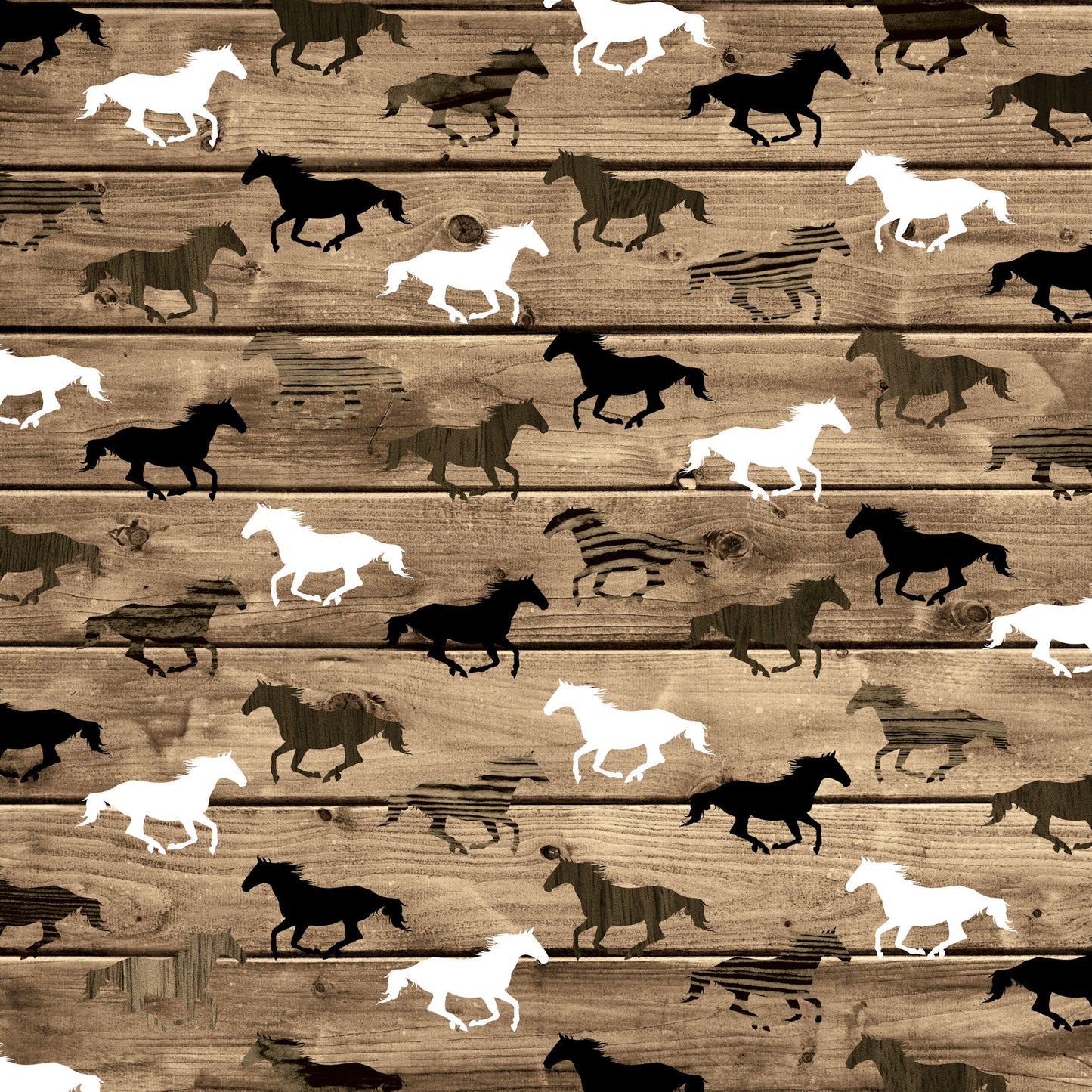 Cowboys Collection Wild Horses 12 x 12 Double-Sided Scrapbook Paper - 15 Pack