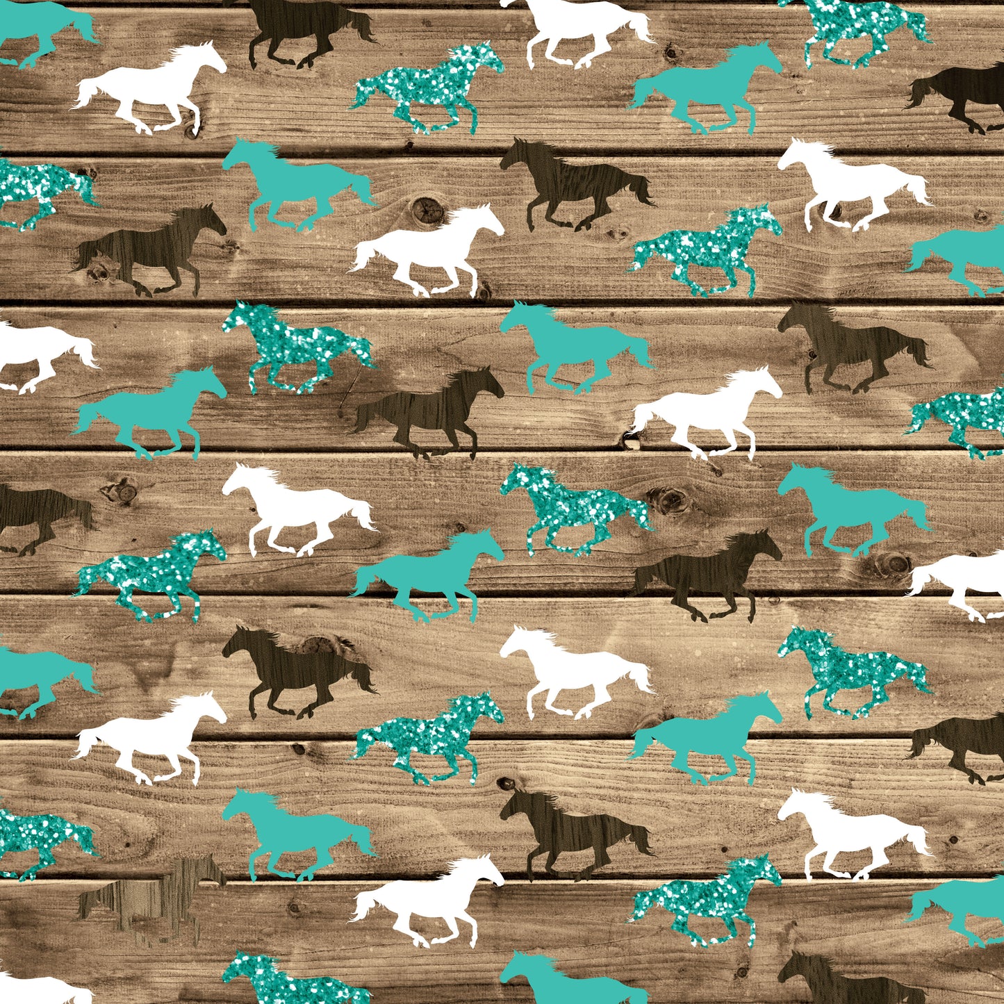 Cowgirls Collection Wild Horses 12 x 12 Double-Sided Scrapbook Paper - 15 Pack