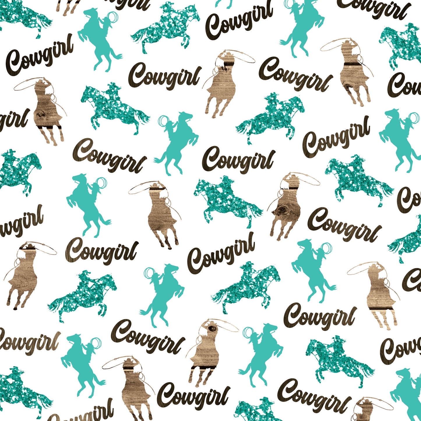 Cowgirls Collection Cowgirl 12 x 12 Double-Sided Scrapbook Paper - 15 Pack