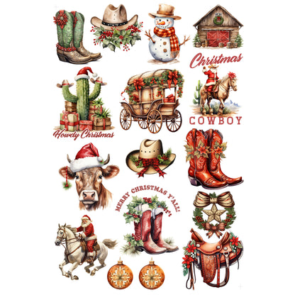 Cowboy Christmas 12 x 12 Scrapbook Collection Kit by SSC Designs - 3 Kits