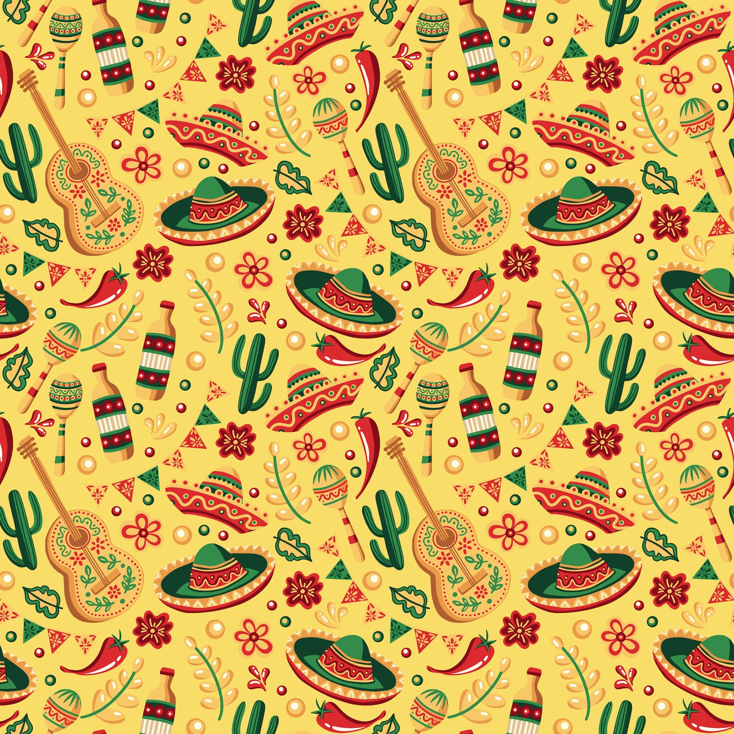 Cinco De Mayo Collection Fiesta 12 x 12 Double-Sided Scrapbook Paper by SSC Designs - 15 Pack