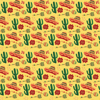 Cinco De Mayo Collection Sombrero 12 x 12 Double-Sided Scrapbook Paper by SSC Designs - 15 Pack