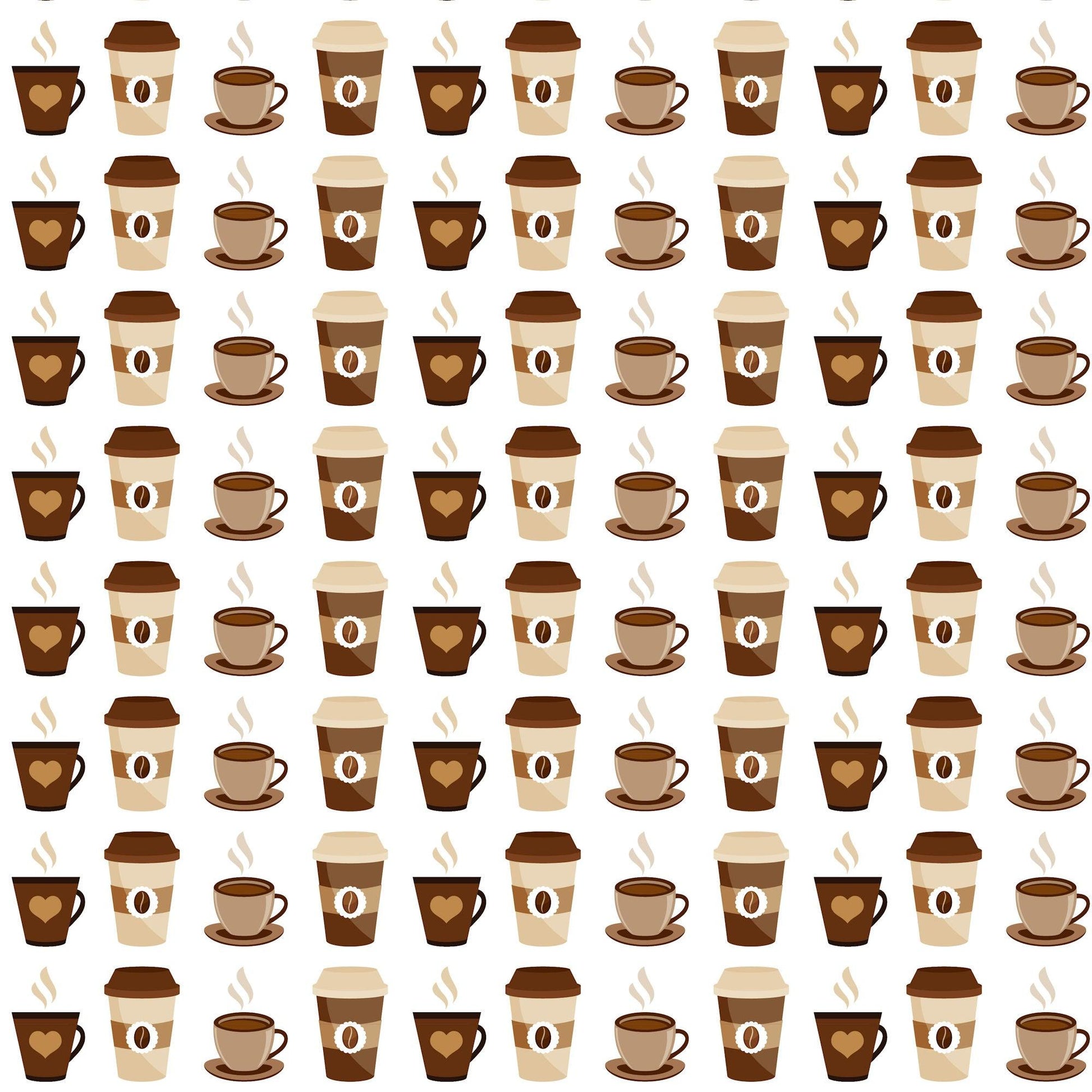 Coffee Lover Collection Go Cup 12 x 12 Double-Sided Scrapbook Paper by SSC Designs