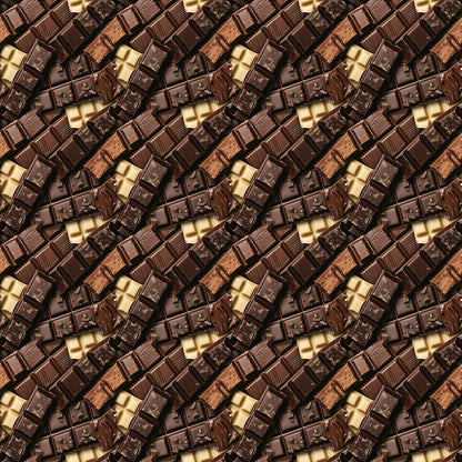 Chocolate Heaven Chocolate Curls 12 x 12 Double-Sided Scrapbook Paper by SSC Designs - 15 Pack