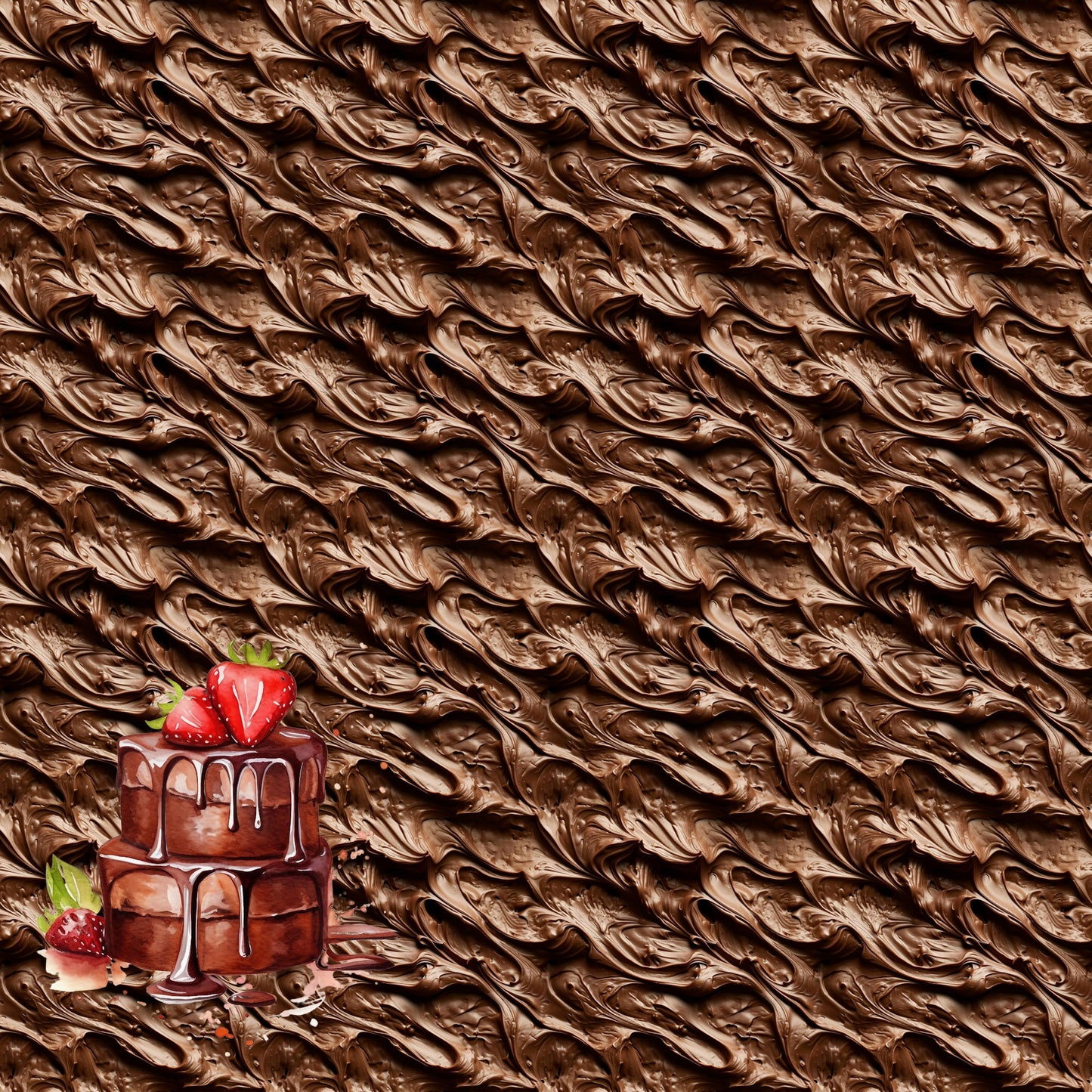 Chocolate Heaven Decadent Chocolate 12 x 12 Double-Sided Scrapbook Paper by SSC Designs - 15 Pack