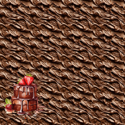 Chocolate Heaven Decadent Chocolate 12 x 12 Double-Sided Scrapbook Paper by SSC Designs - 15 Pack
