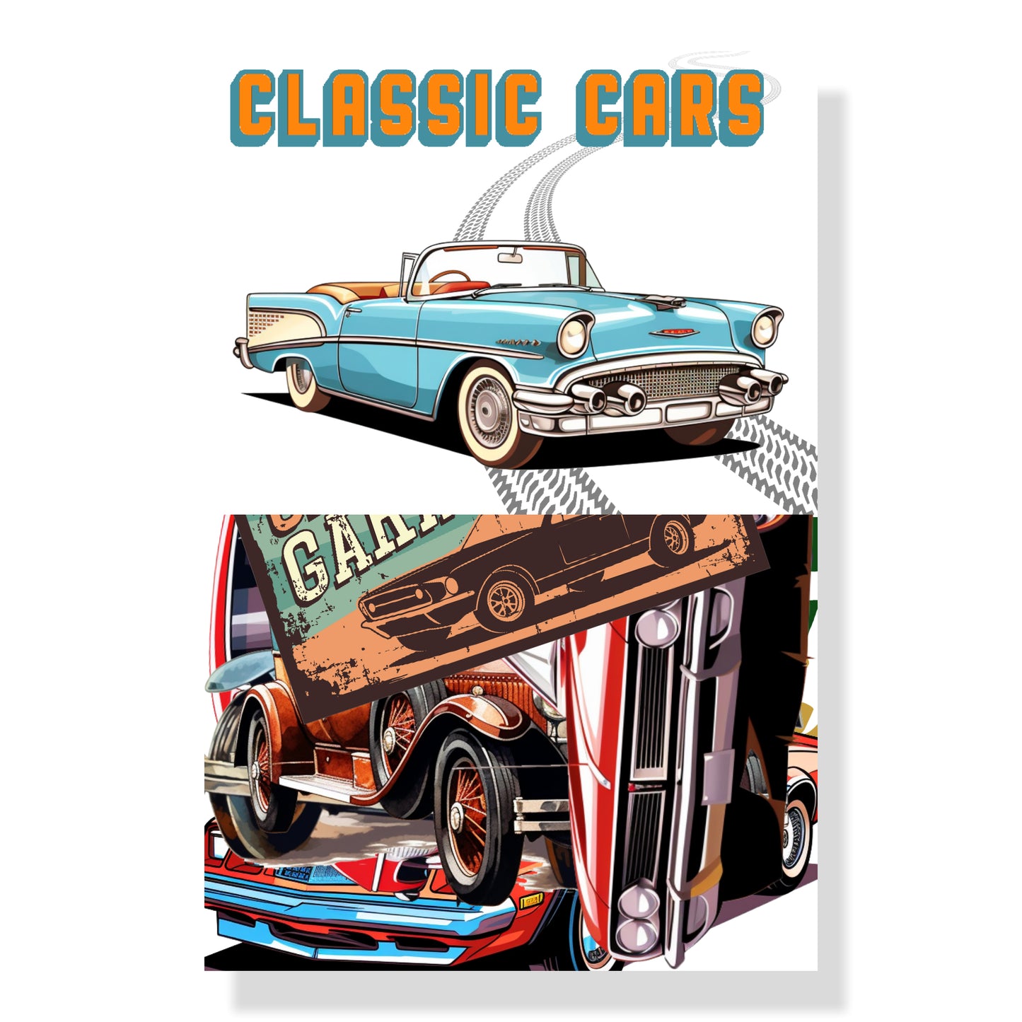 Classic Cars 12 x 12 Scrapbook Collection Kit by SSC Designs - 3 Kits