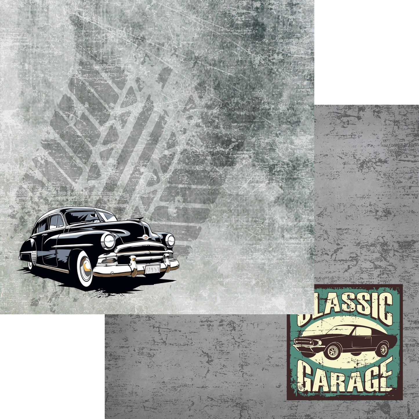 Classic Cars 12 x 12 Scrapbook Collection Kit by SSC Designs - 3 Kits